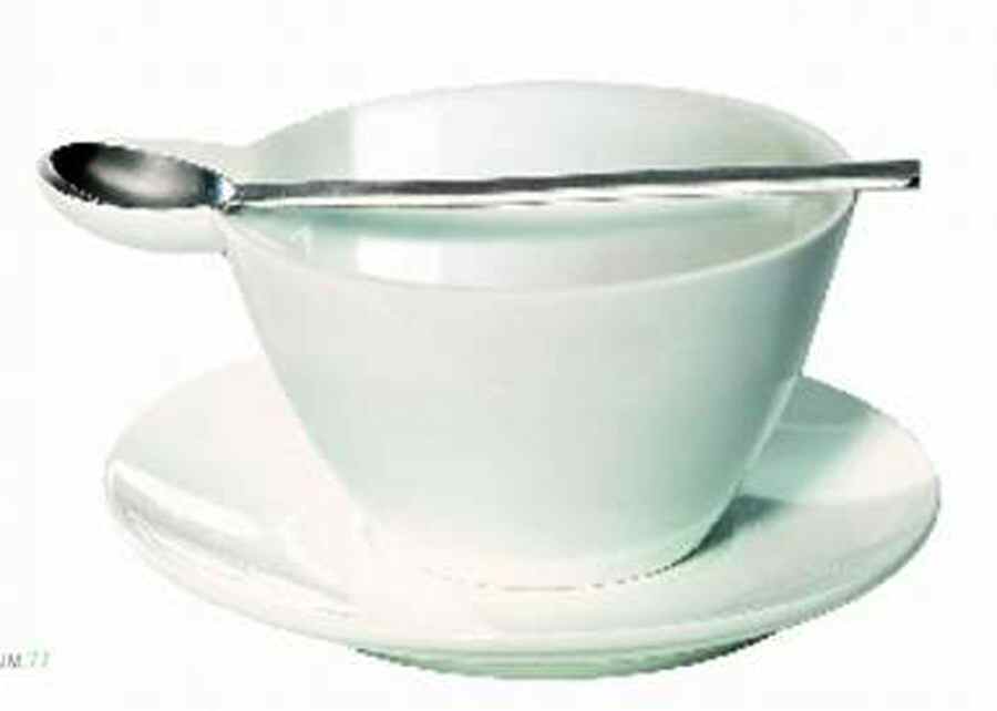 Multicup & Spoon Flat Cup & Saucer Set by Asa Selection-German-1