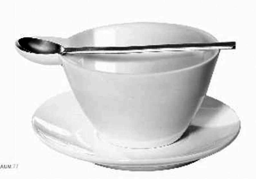Multicup & Spoon Flat Cup & Saucer Set by Asa Selection-German-1