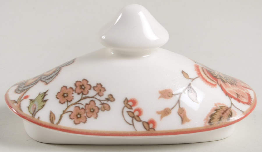 Winter Floral Red Lid for Sugar Bowl by 222 Fifth (PTS)-1