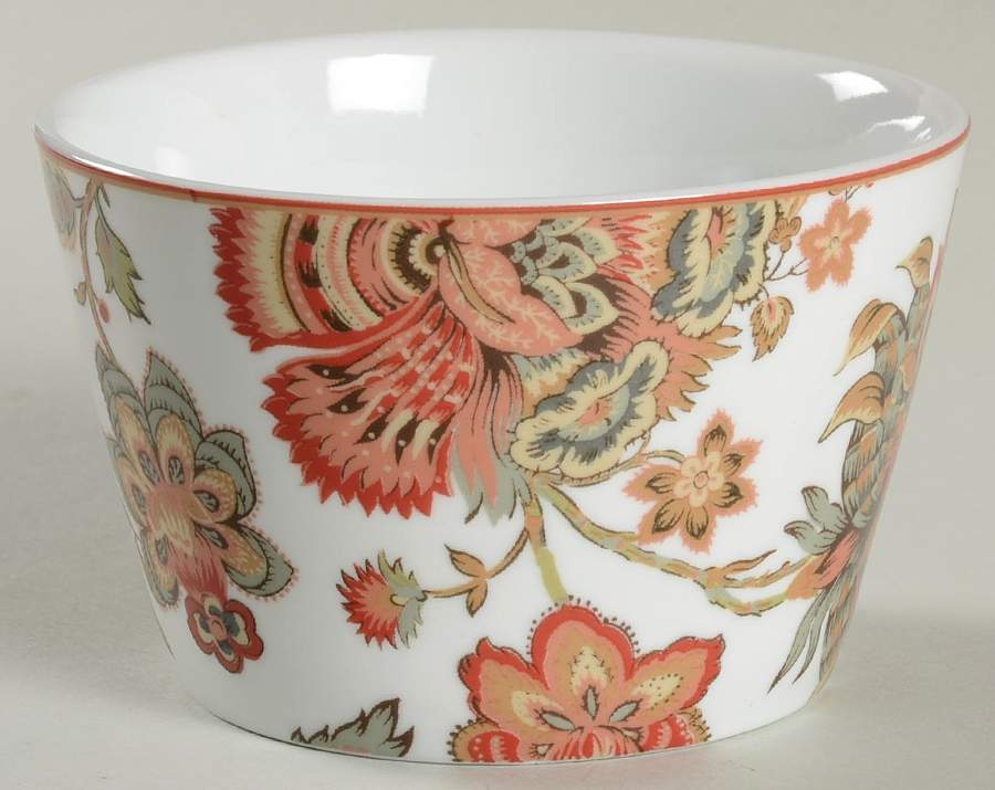 Winter Floral Red Individual Appetizer Bowl by 222 Fifth (PTS)-1
