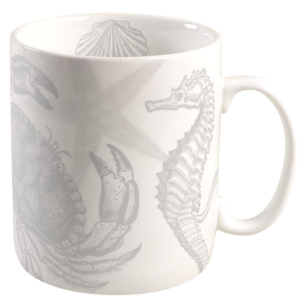 Coastal Life Silver (Gray) Jumbo Mug by 222 Fifth (PTS)-1