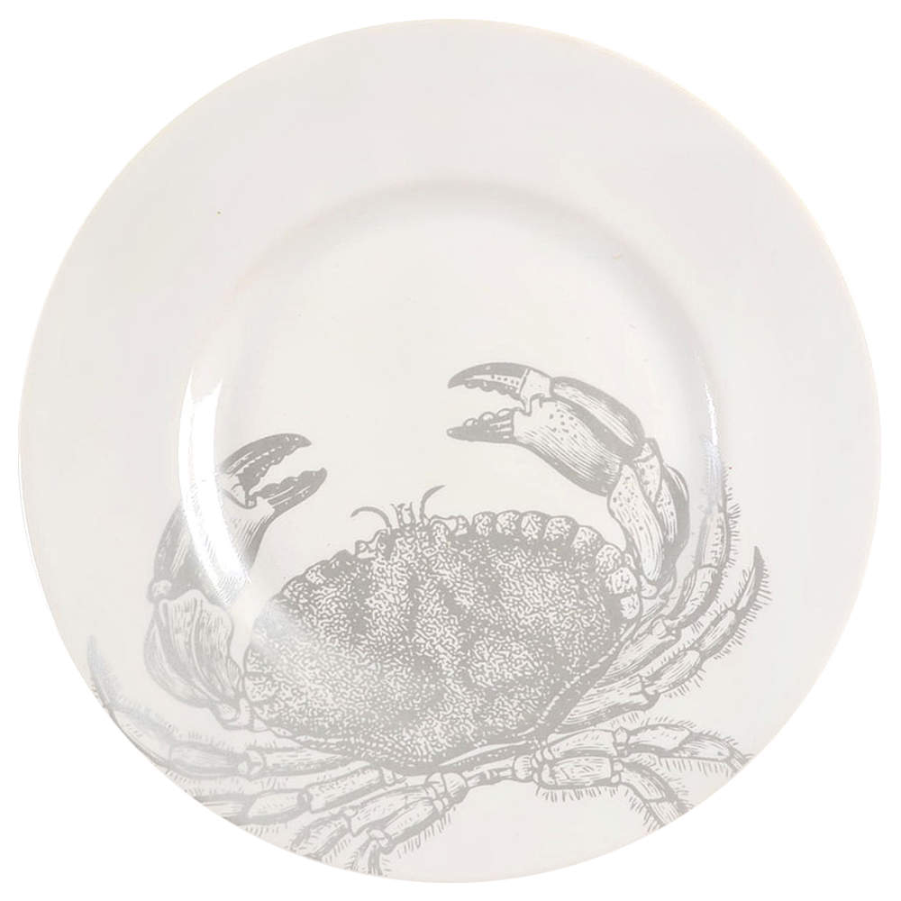 Coastal Life Silver (Gray) Salad Plate by 222 Fifth (PTS)-1
