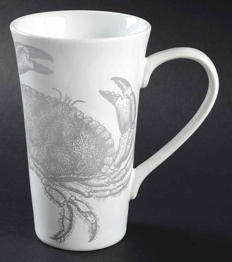 Coastal Life Silver (Gray) Latte Mug by 222 Fifth (PTS)-1