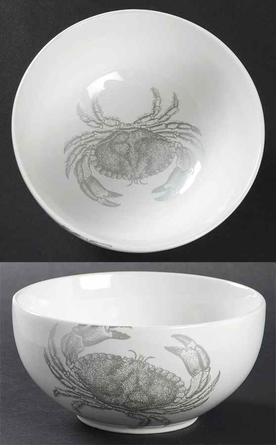 Coastal Life Silver (Gray) Soup/Cereal Bowl by 222 Fifth (PTS)-1