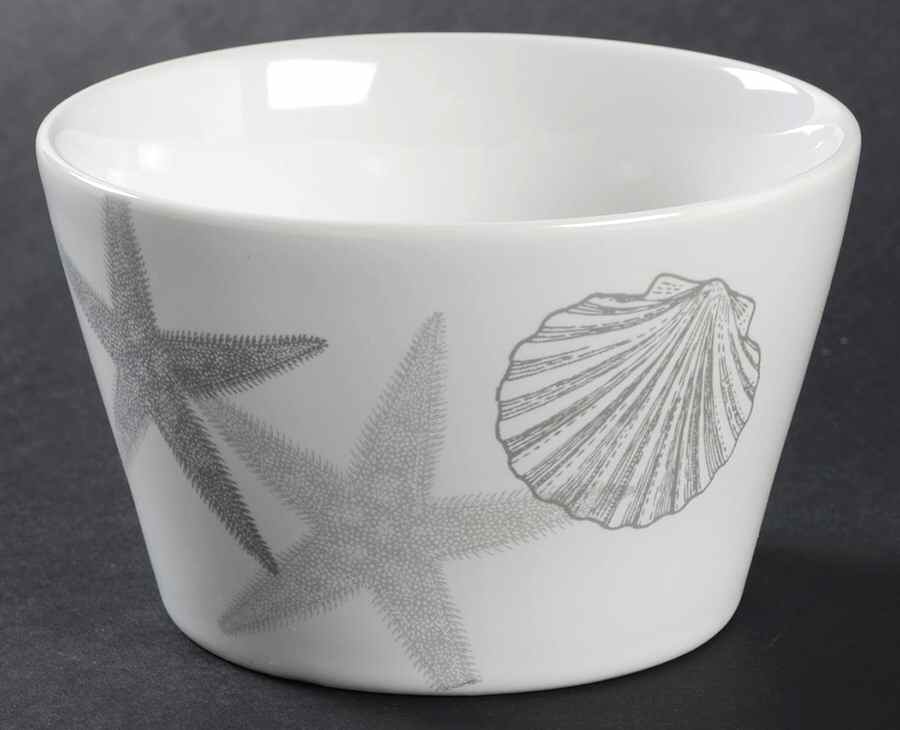 Coastal Life Silver (Gray) Individual Appetizer Bowl by 222 Fifth (PTS)-1
