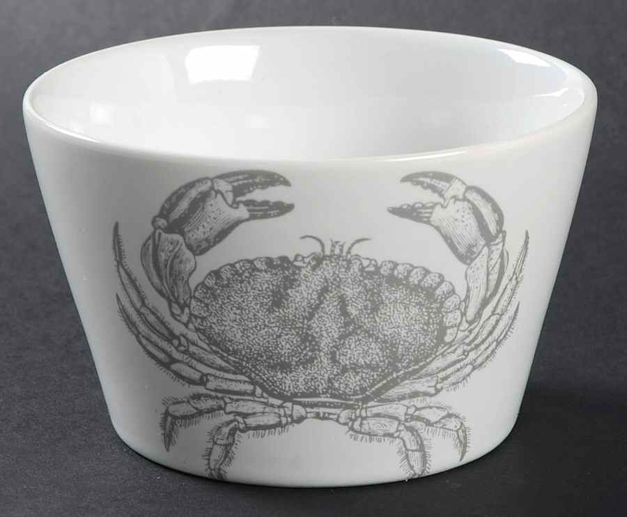 Coastal Life Silver (Gray) Individual Appetizer Bowl by 222 Fifth (PTS)-1