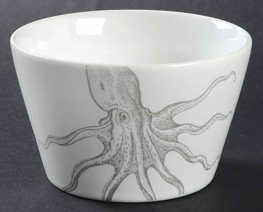 Coastal Life Silver (Gray) Individual Appetizer Bowl by 222 Fifth (PTS)-1