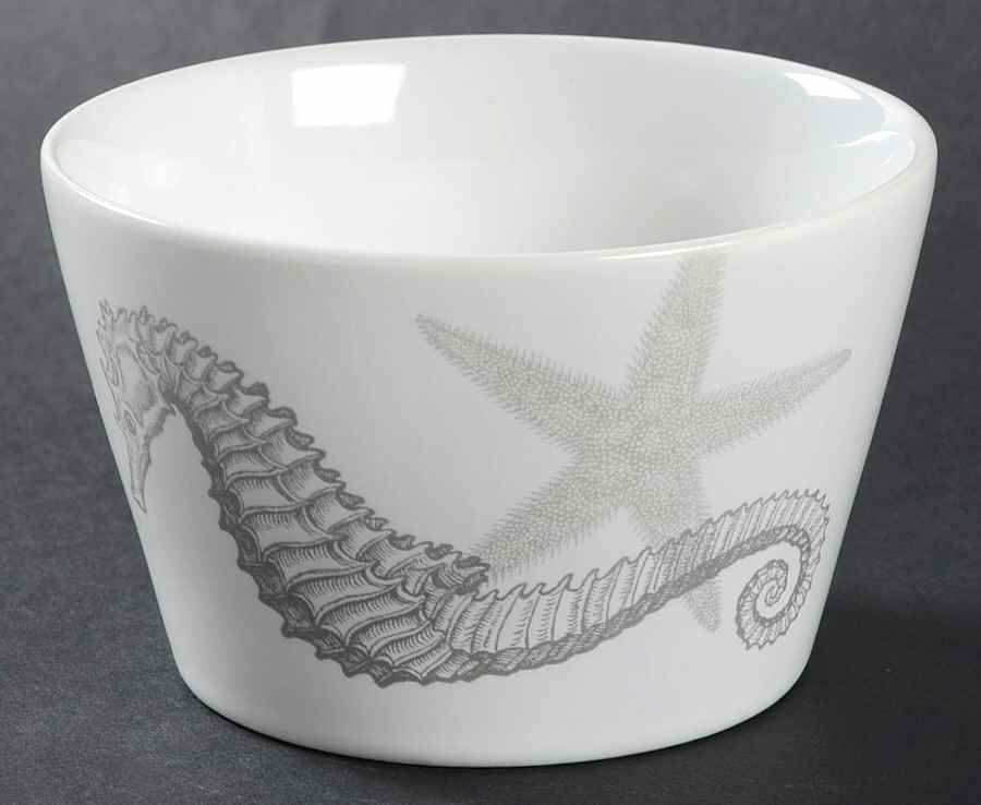 Coastal Life Silver (Gray) Individual Appetizer Bowl by 222 Fifth (PTS)-1