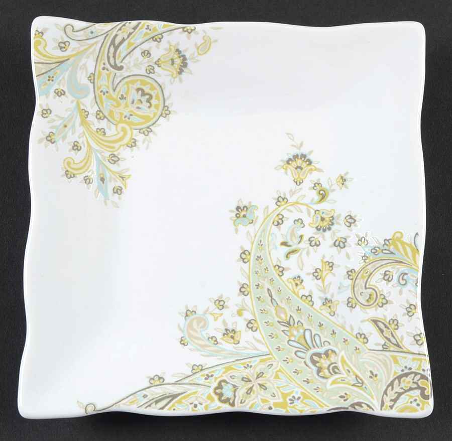 Surya Taupe Square Appetizer Plate by 222 Fifth (PTS)-1