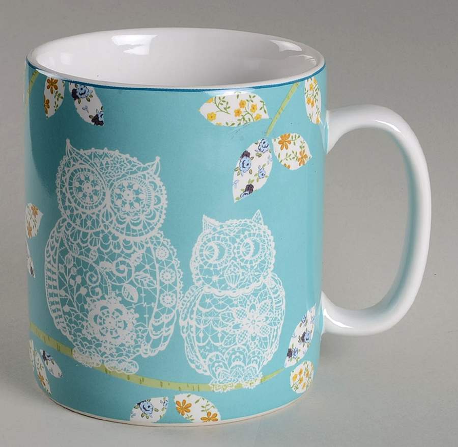 Lacy Owls Jumbo Mug by 222 Fifth (PTS)-1