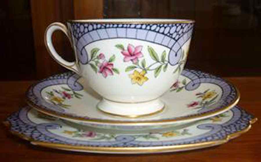4807 Footed Cup & Saucer Set by John  Aynsley & Sons-1