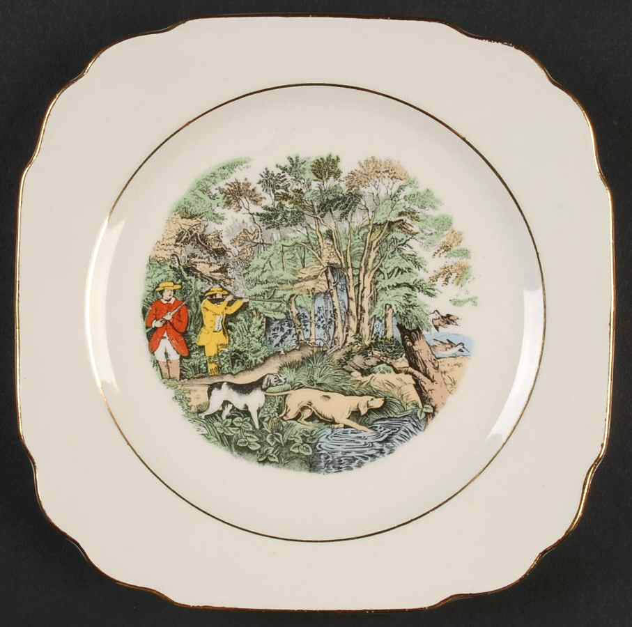 Engravings for the People Square Bread & Butter Plate by Atlas China (NY)-1