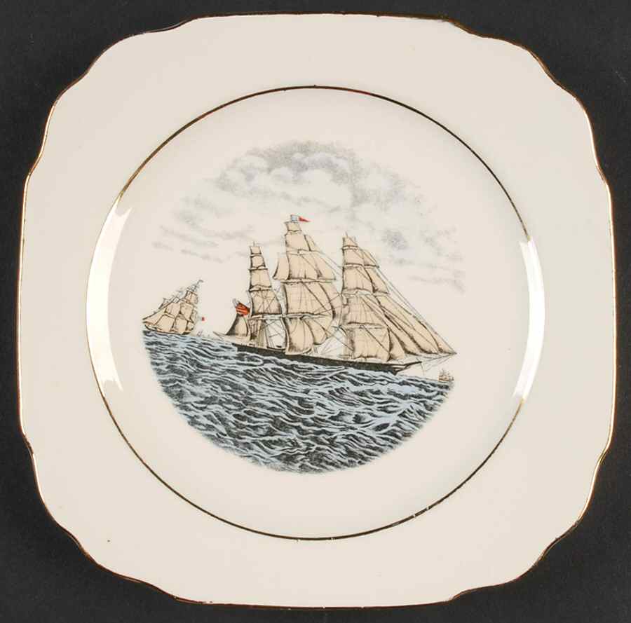 Engravings for the People Square Bread & Butter Plate by Atlas China (NY)-1