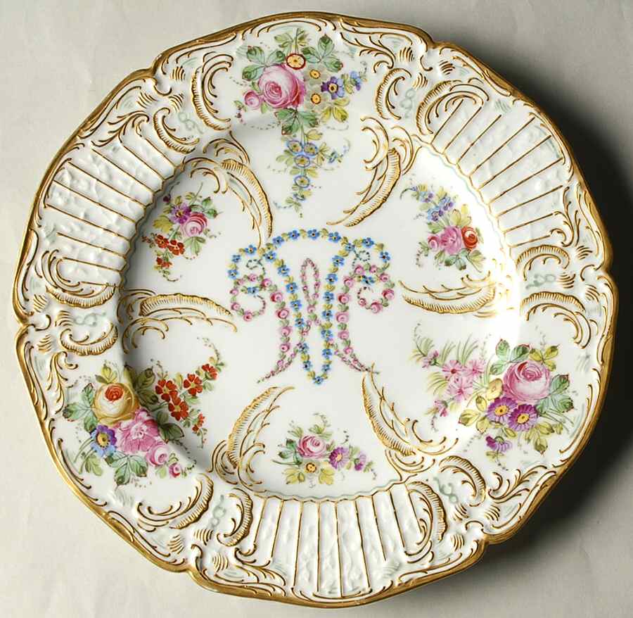 Marie Antoinette Dinner Plate by Andre-Marie Leboeuf-1