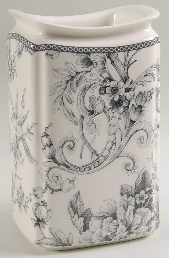 Adelaide Grey and White Large Canister No Lid by 222 Fifth (PTS)-1