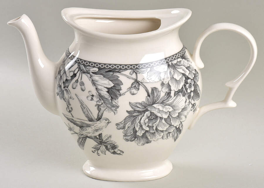 Adelaide Grey and White Coffee Pot No Lid by 222 Fifth (PTS)-1