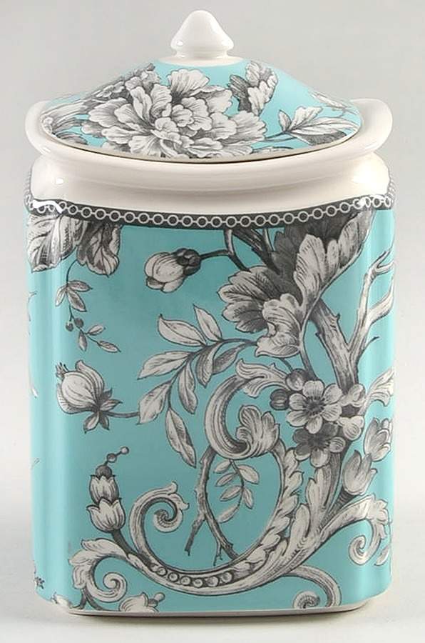 Adelaide Turquoise Medium Canister & Lid by 222 Fifth (PTS)-1