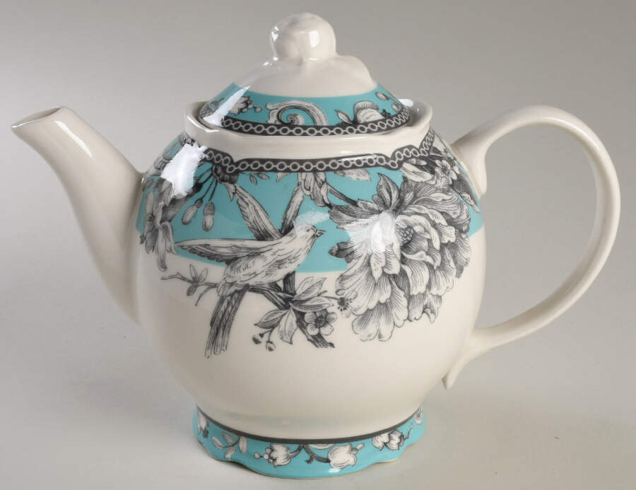 Adelaide Turquoise Teapot & Lid by 222 Fifth (PTS)-1