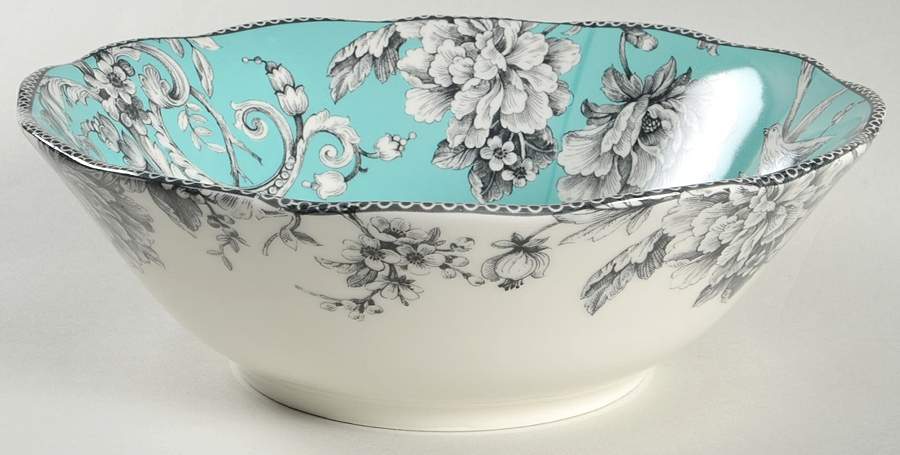 Adelaide Turquoise 10" Round Serving Bowl by 222 Fifth (PTS)-1