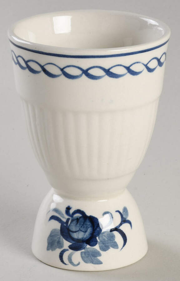Baltic Blue (Older, Cream) Double Egg Cup by Adams China-1