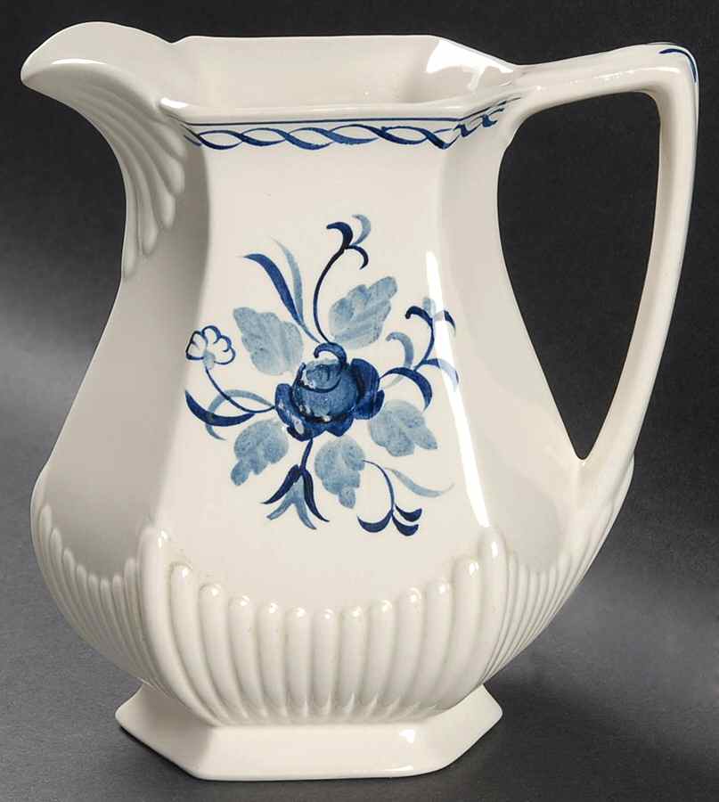 Baltic Blue (Older, Cream) 32 Oz Pitcher by Adams China-1