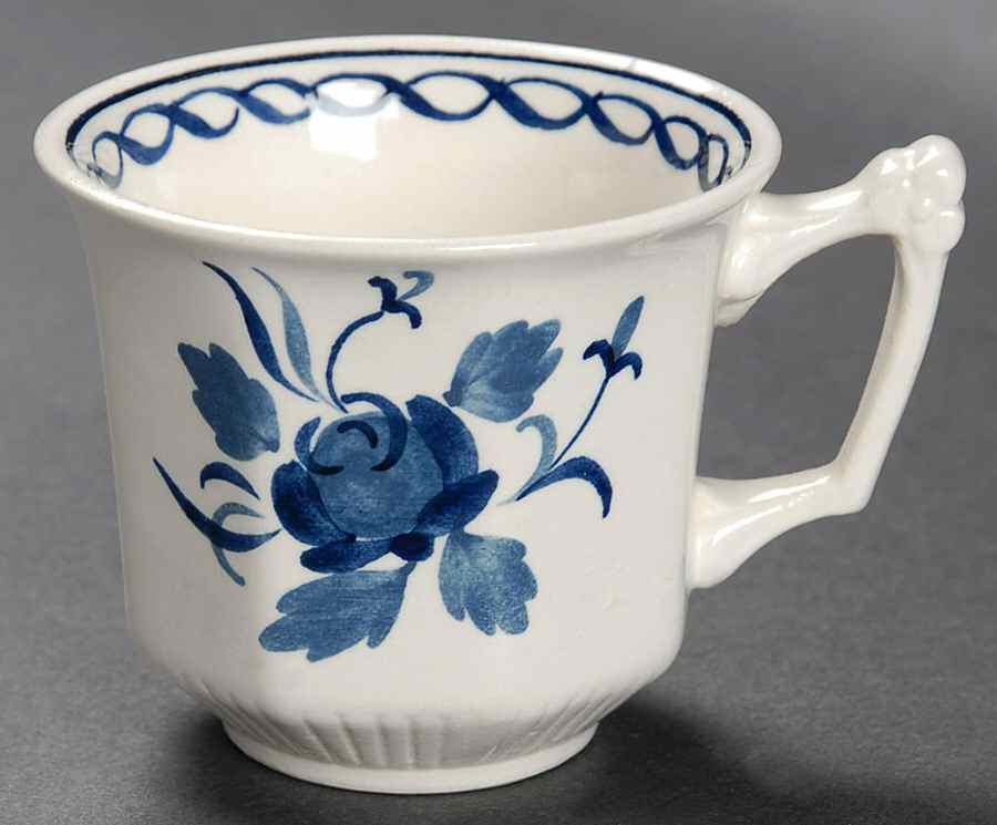 Baltic Blue (Older, Cream) Flat Demitasse Cup by Adams China-1