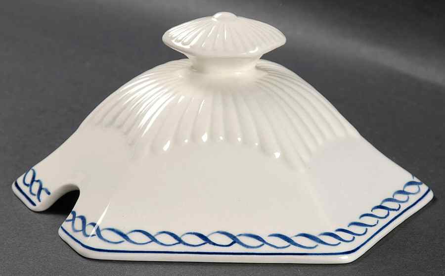Baltic Blue (Older, Cream) Lid for Tureen by Adams China-1