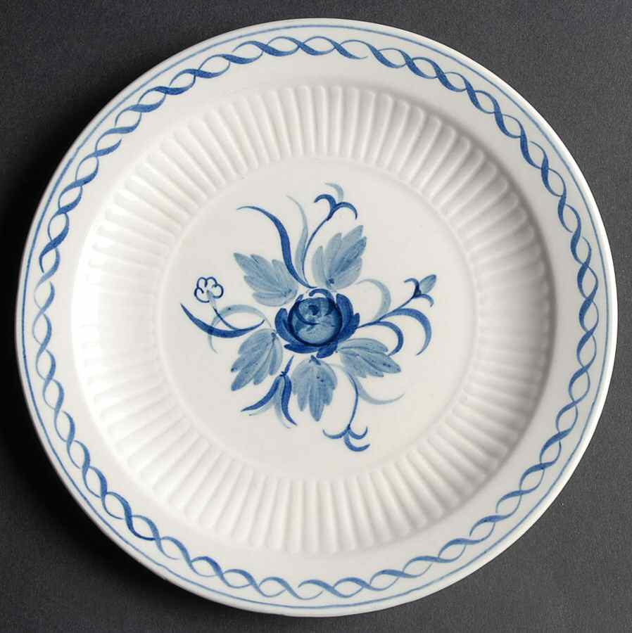 Baltic Blue (Older, Cream) Dessert/Pie Plate by Adams China-1