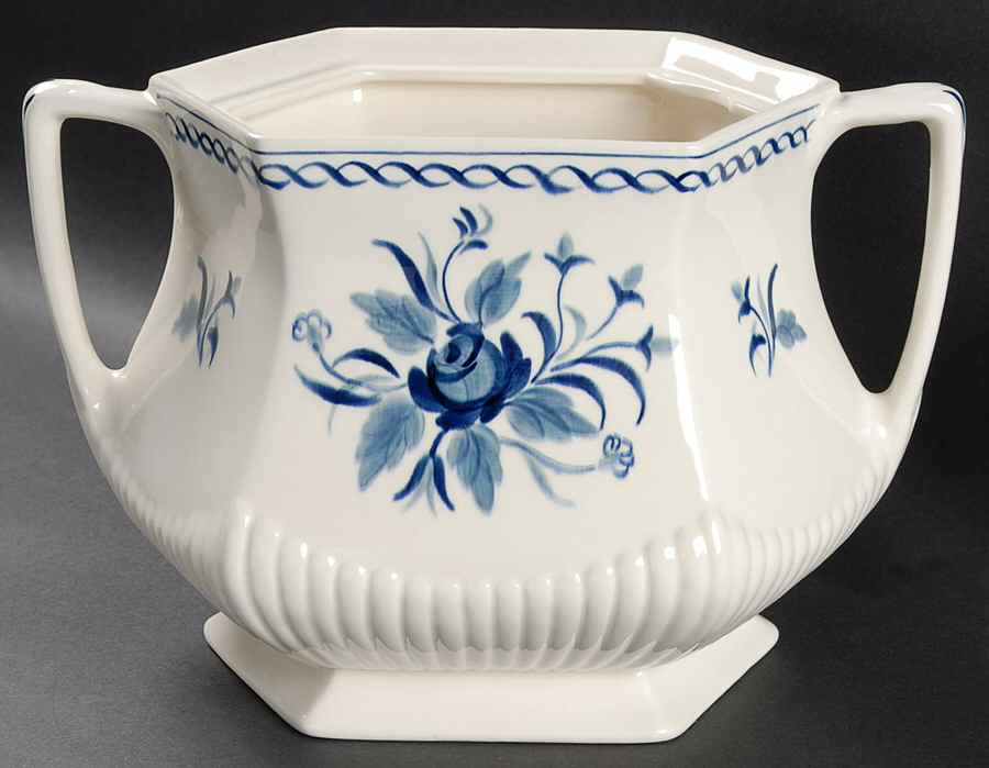 Baltic Blue (Older, Cream) Tureen No Lid by Adams China-1