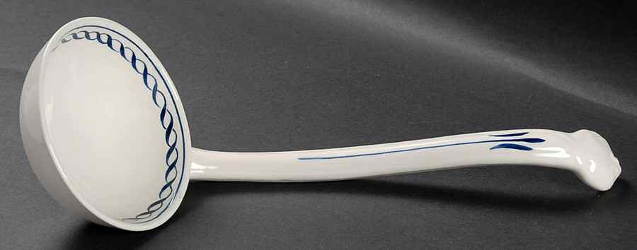 Baltic Blue (Older, Cream) Tureen Ladle by Adams China-1