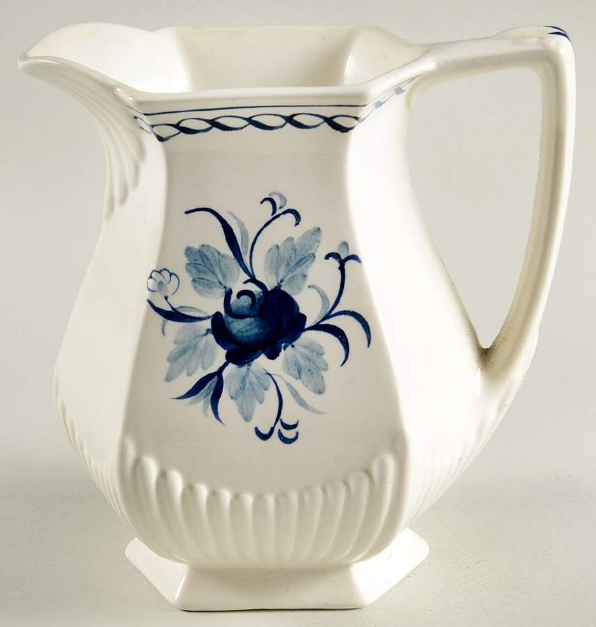 Baltic Blue (Older, Cream) 22 Oz Pitcher by Adams China-1