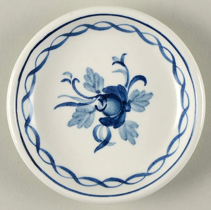 Baltic Blue (Older, Cream) Butter Pat by Adams China-1