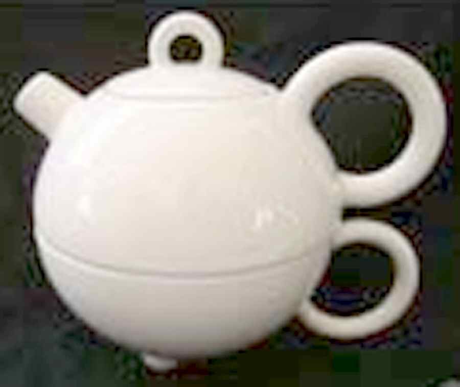 Fantasia White Teapot for Individual Teapot & Lid with Cup by Arzberg-1