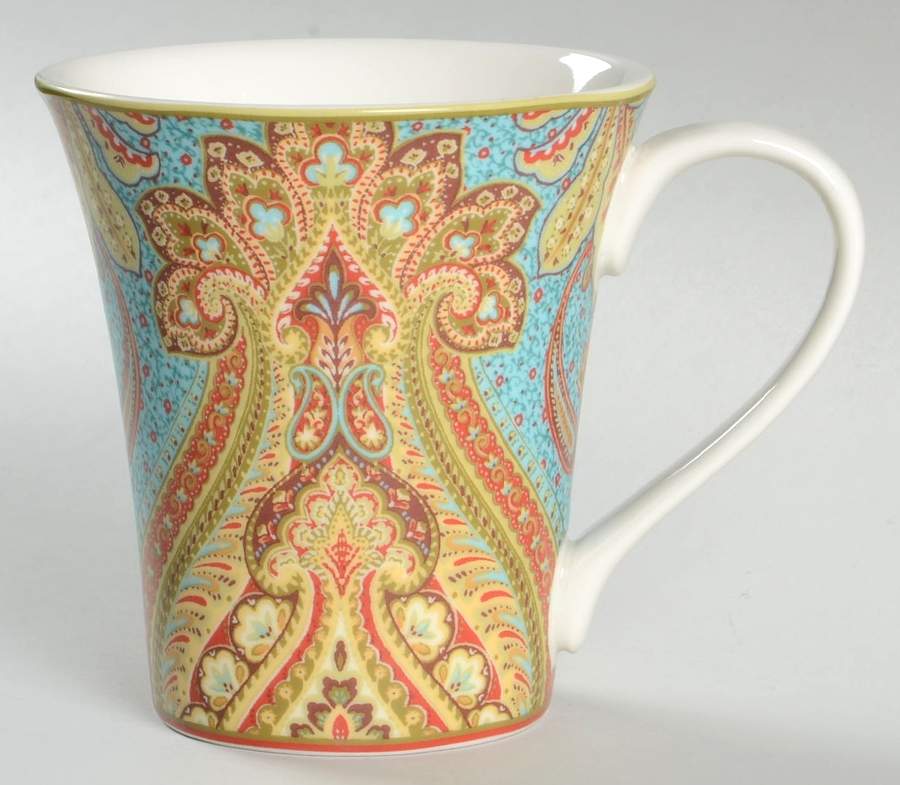 Demure Turquoise Mug by 222 Fifth (PTS)-1