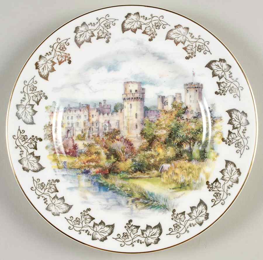 Warwick Castle Salad Plate by Argyle-1