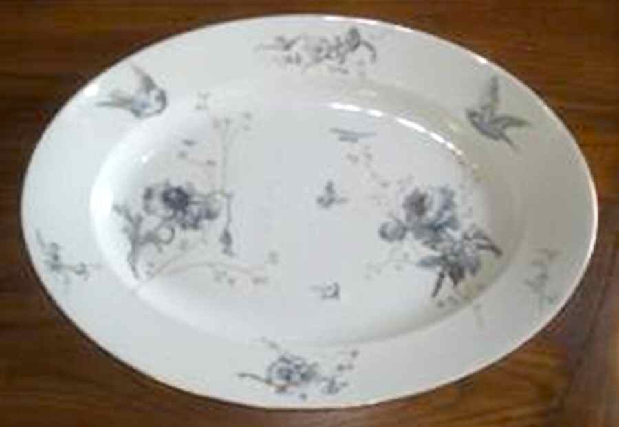 AKF65 16" Oval Serving Platter by A Klingenberg France-Austria-1