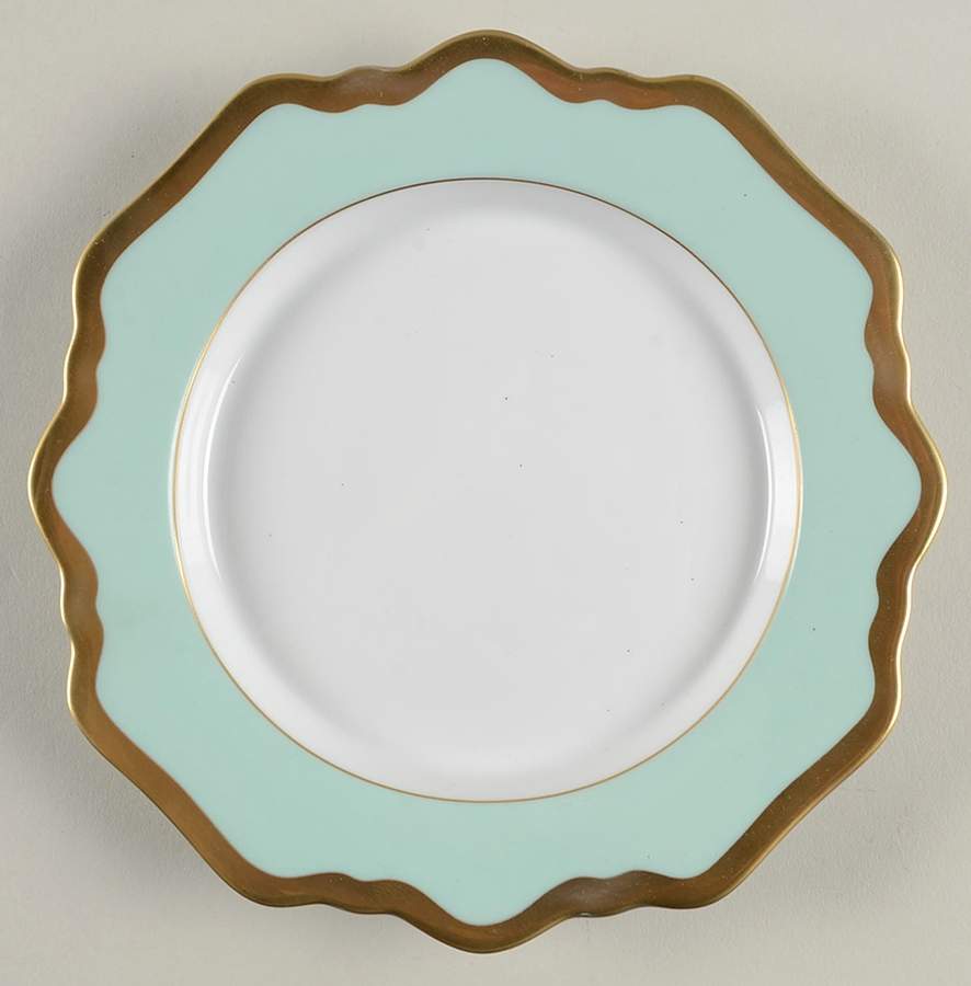 Anna's Palette Aqua Green Bread & Butter Plate by Anna Weatherley-1