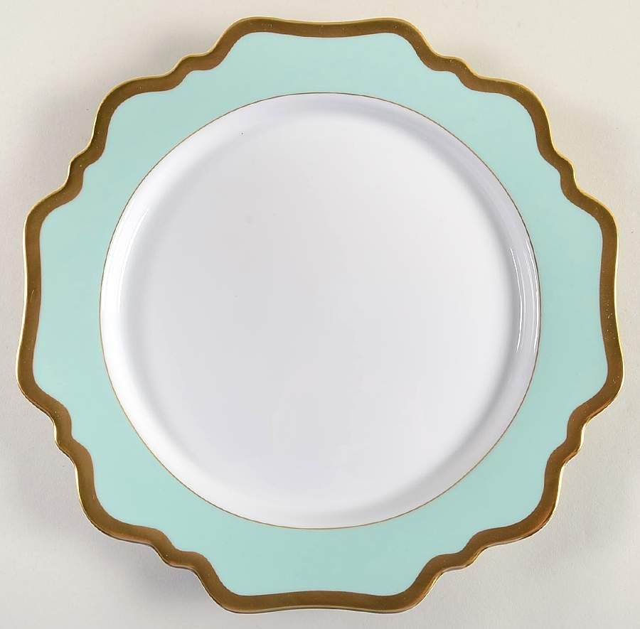 Anna's Palette Aqua Green Dinner Plate by Anna Weatherley-1