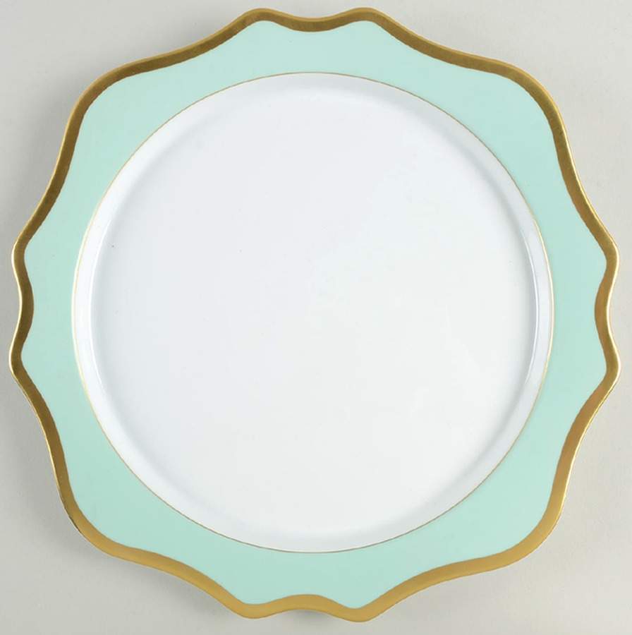 Anna's Palette Aqua Green Service Plate (Charger) by Anna Weatherley-1