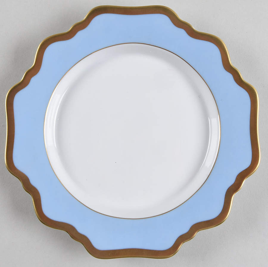 Anna's Palette Sky Blue Bread & Butter Plate by Anna Weatherley-1