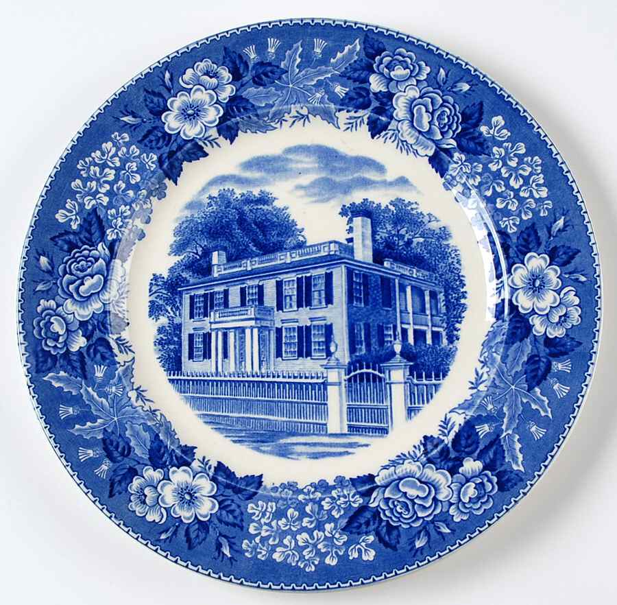 Spalding House Blue Dinner Plate by Adams China-1
