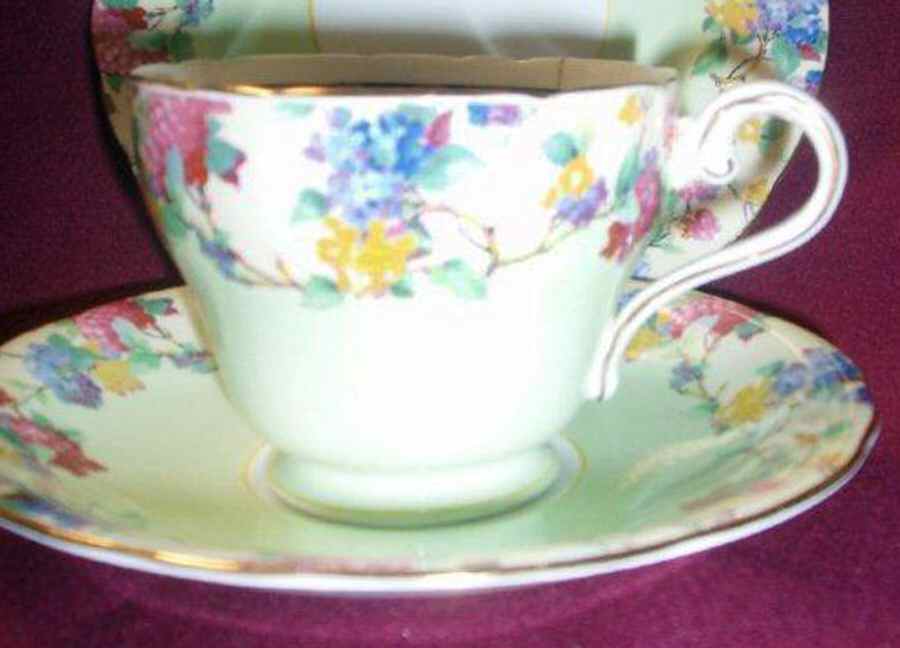 C758-2 Footed Cup & Saucer Set by John  Aynsley & Sons-1