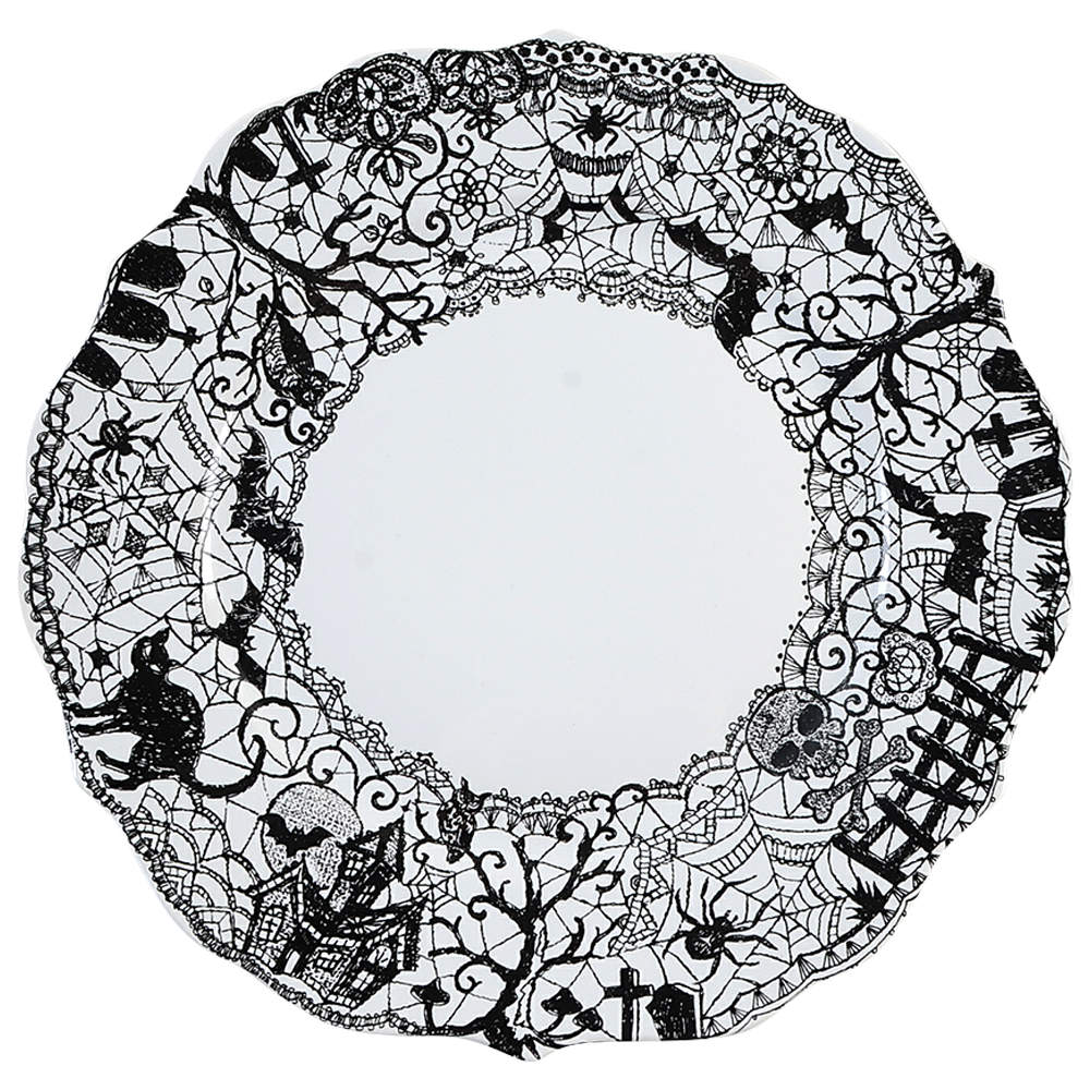 Wiccan Lace Dinner Plate by 222 Fifth (PTS)-1