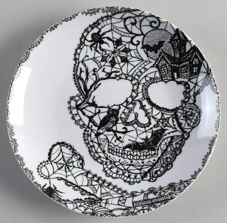 Wiccan Lace Appetizer Plate by 222 Fifth (PTS)-1