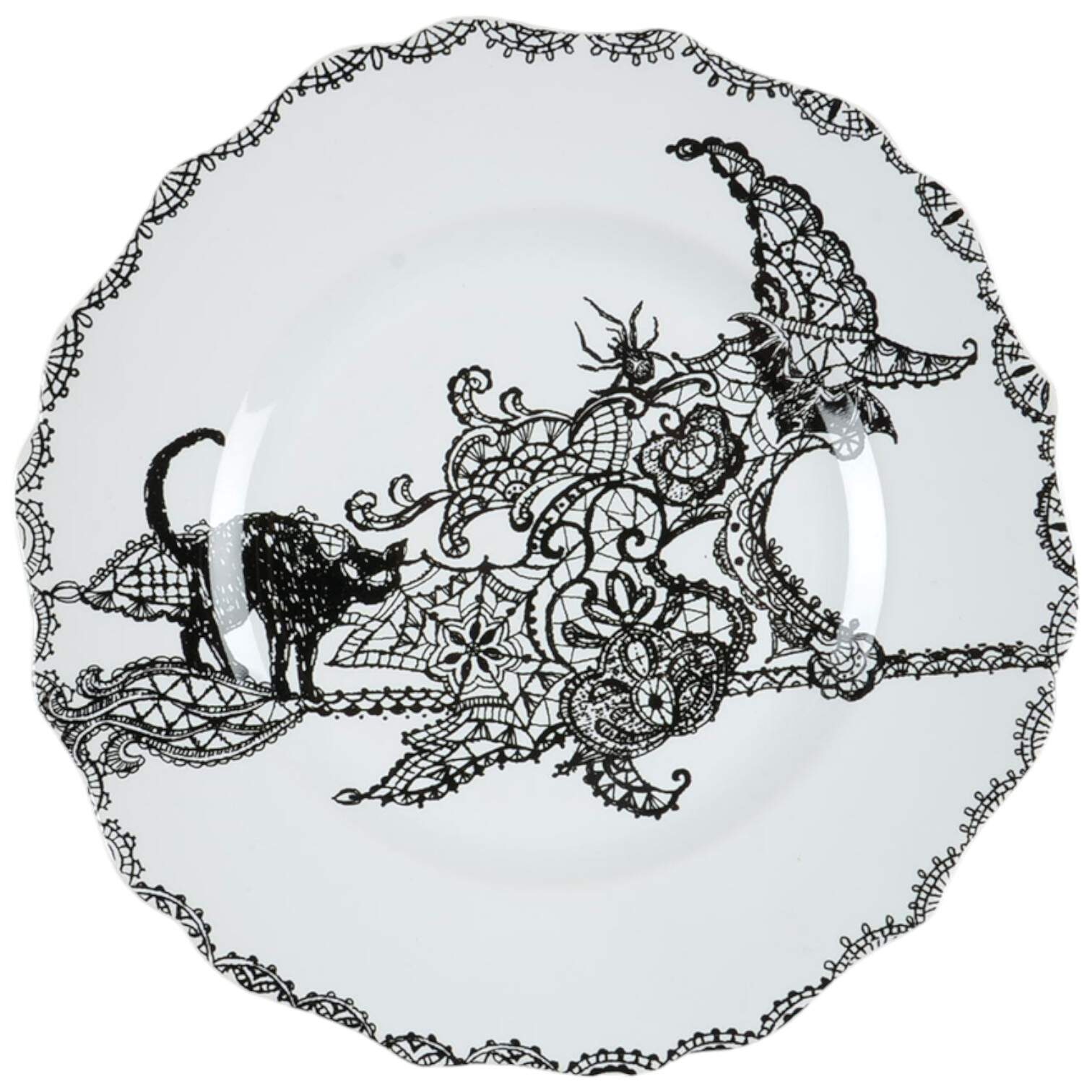 Wiccan Lace Salad Plate by 222 Fifth (PTS)-1