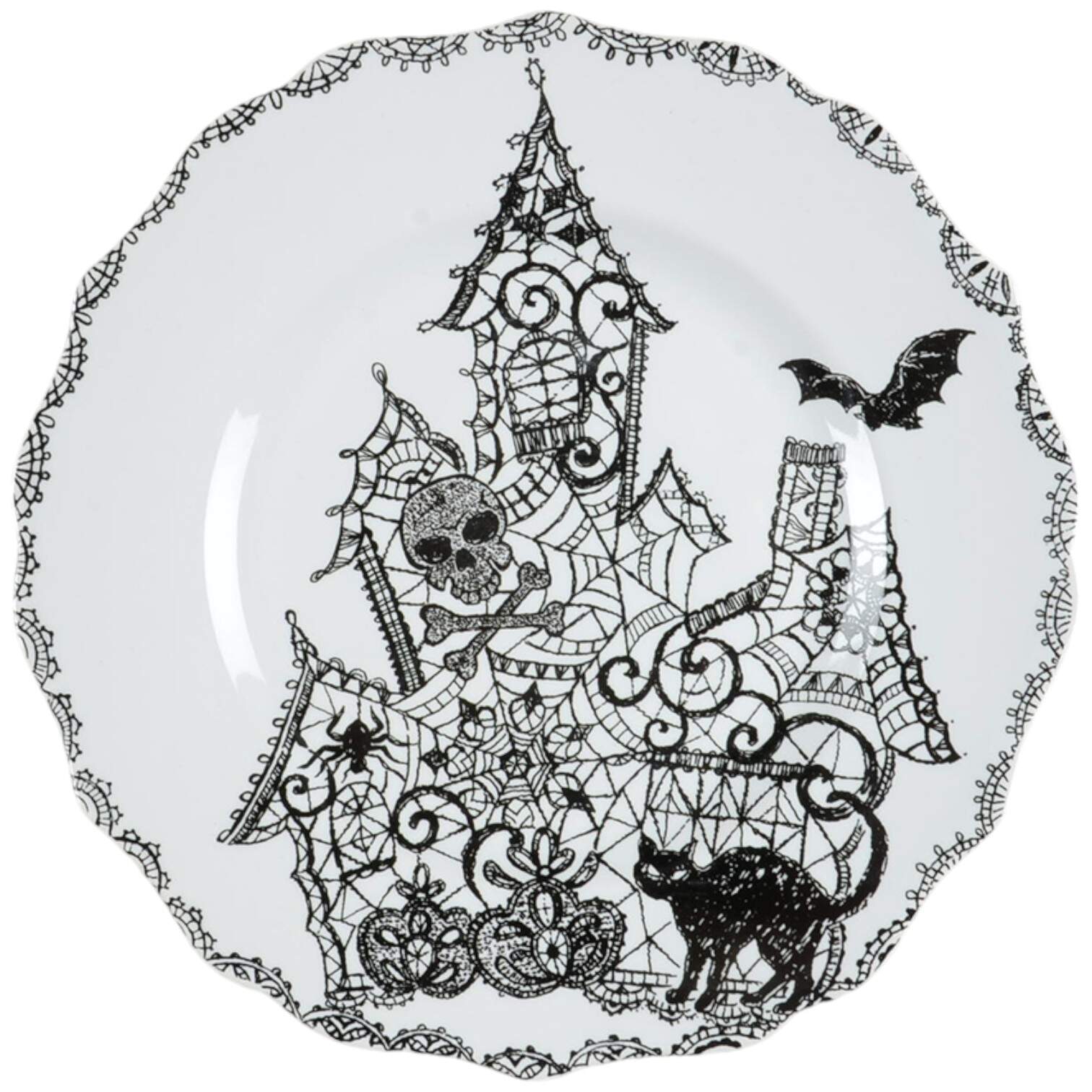 Wiccan Lace Salad Plate by 222 Fifth (PTS)-1