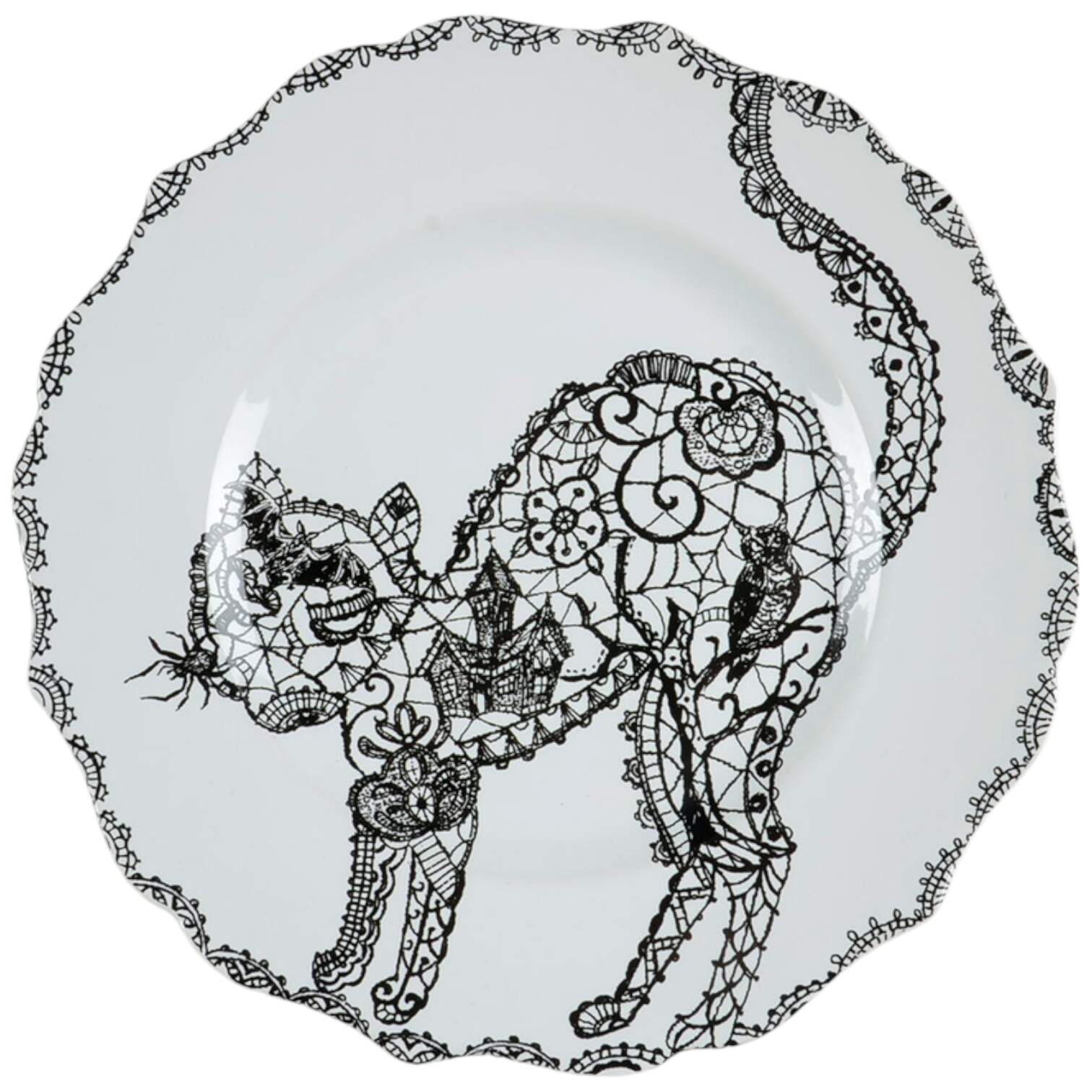 Wiccan Lace Salad Plate by 222 Fifth (PTS)-1