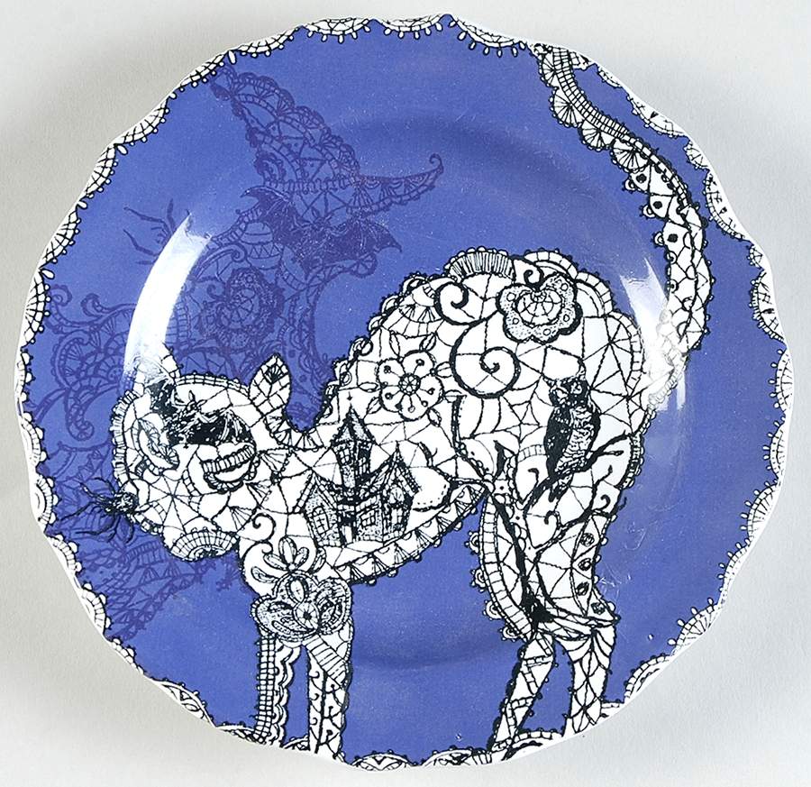 Wiccan Lace Appetizer Plate by 222 Fifth (PTS)-1