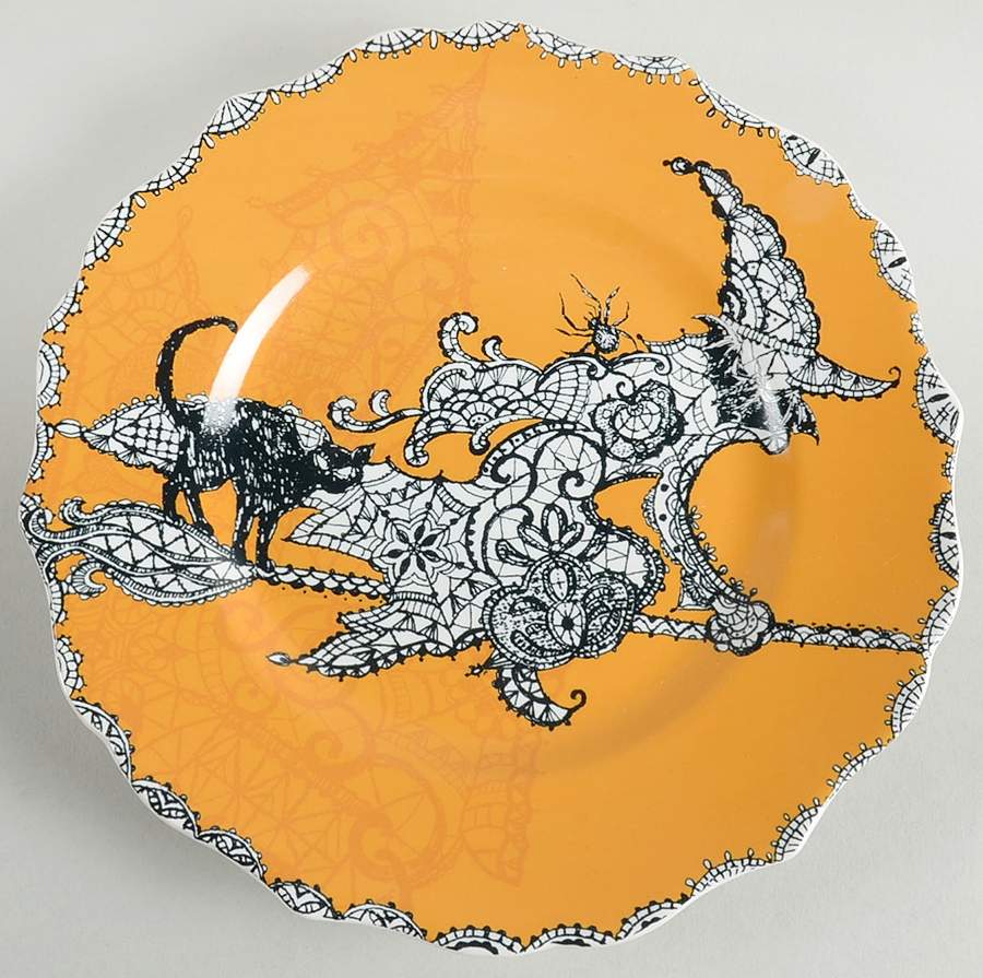 Wiccan Lace Salad Plate by 222 Fifth (PTS)-1