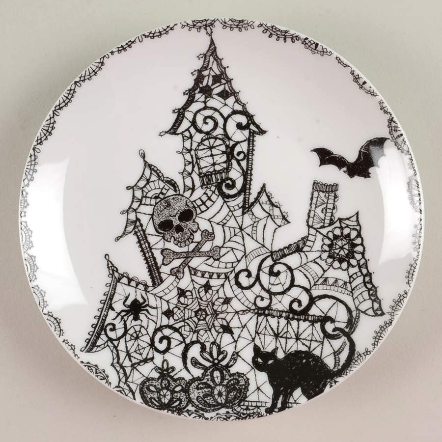Wiccan Lace Appetizer Plate by 222 Fifth (PTS)-1